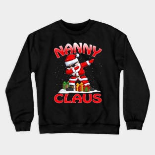 Nanny Santa Claus Christmas Matching Costume Crewneck Sweatshirt